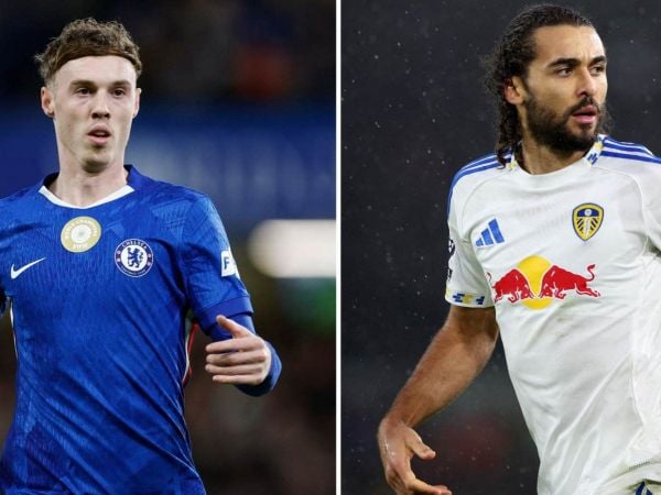 Jugadores del Chelsea y del Leeds United