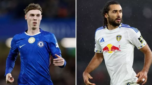 Jugadores del Chelsea y del Leeds United