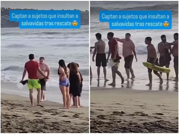 Salvavidas fue increpado por bañistas tras rescatar a niño en Cartagena.