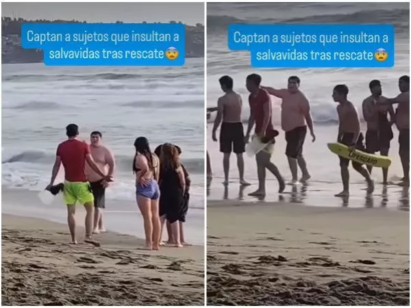 Salvavidas fue increpado por bañistas tras rescatar a niño en Cartagena.