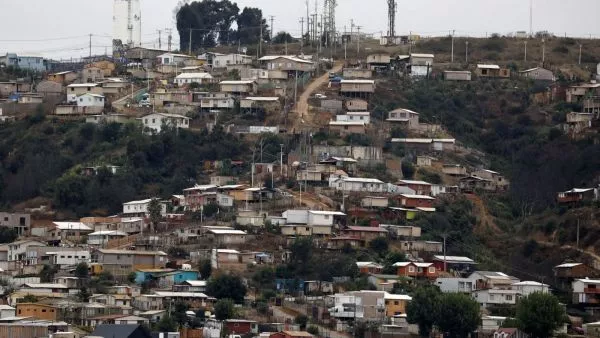 Zona afectada por el mega incendio de Vina del mar el 2024.