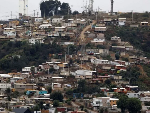 Zona afectada por el mega incendio de Vina del mar el 2024.