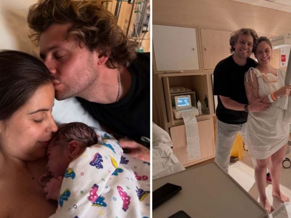 Joaquín Méndez y su primer hijo