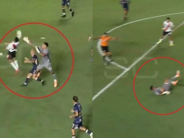 Brayan Cortés cometió un grave error en el triunfo de Argentinos Juniors ante River Plate