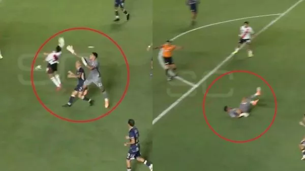 Brayan Cortés cometió un grave error en el triunfo de Argentinos Juniors ante River Plate