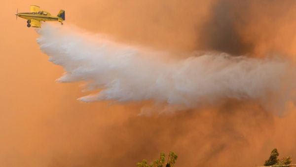 Violento incendio en Vichuquén amenaza a viviendas: