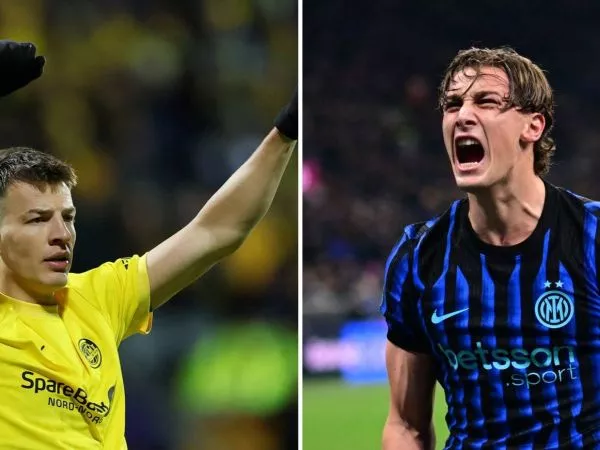 Jugadores del Bodo/Glimt y el inter de Milán