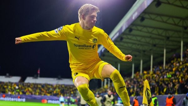 Bodo Glimt celebrando su triunfo ante el Inter