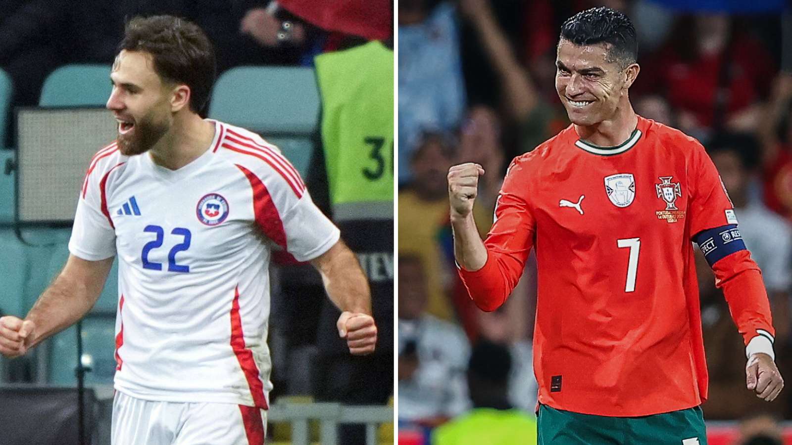 Ben Brereton y Cristiano Ronaldo