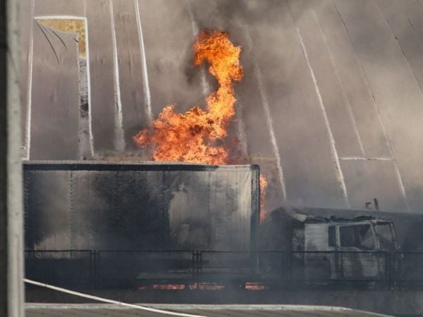 Explosión e incendio en Renca