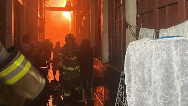 Incendio en cité de Santiago