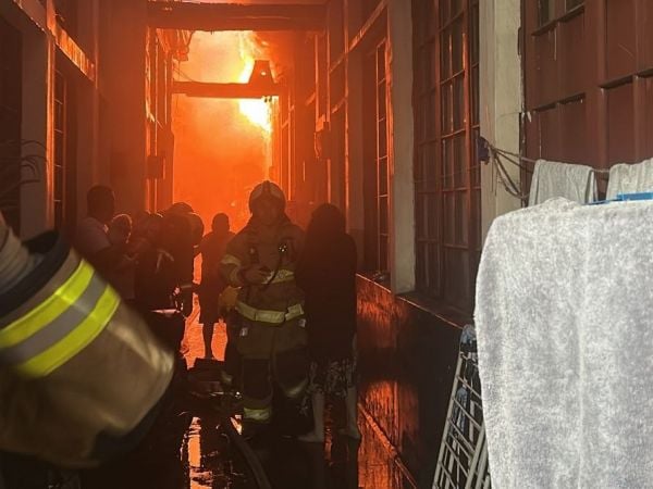 Incendio en cité de Santiago