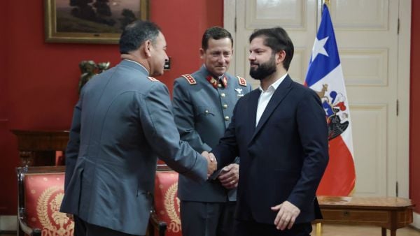 Gabriel Boric y Pedro Varela