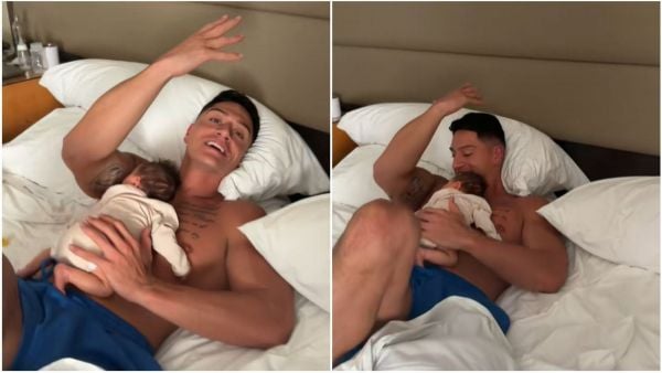 Sammis Reyes y su hija Mía.