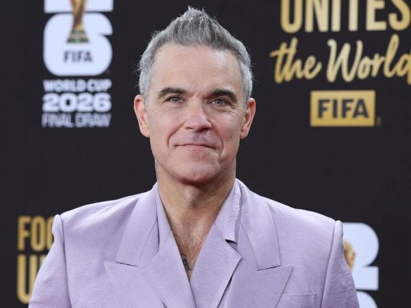 Robbie Williams en el sorteo del Mundial 2026