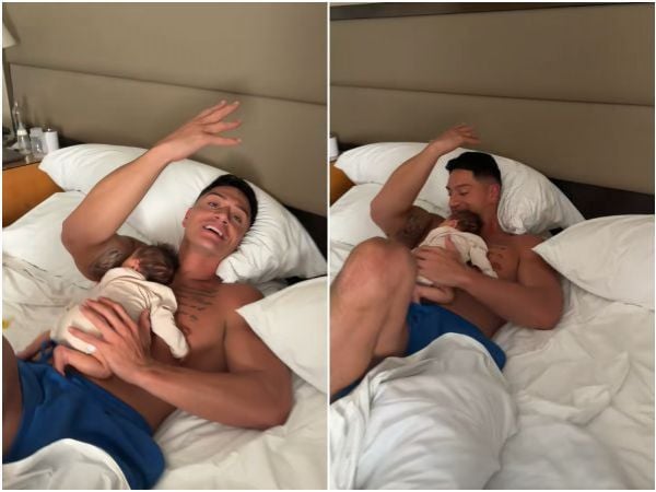 Sammis Reyes y su hija Mía.