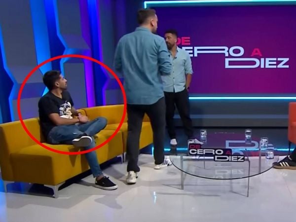 Ramón Fernández filtrando controvertida frase de Matías Zaldivia en un programa de TNT Sports