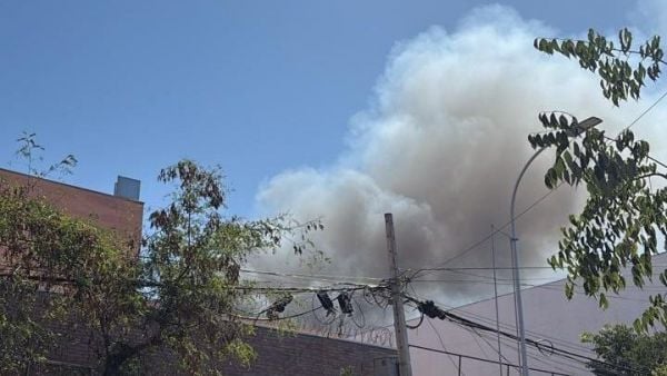 Incendio en Santiago