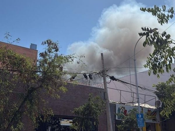 Incendio en Santiago