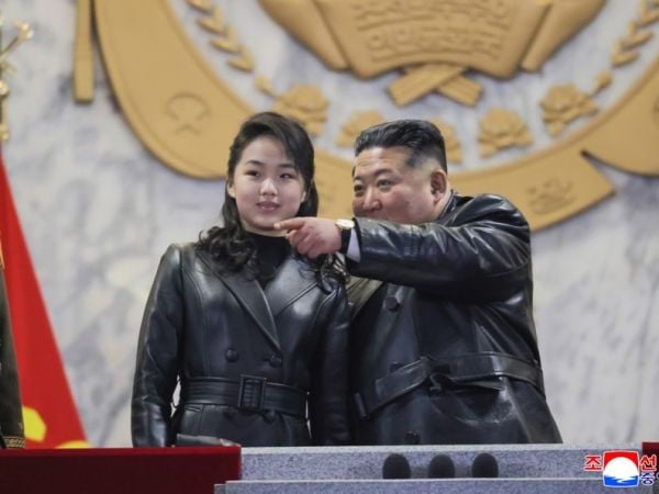 Kim Jong-un y su hija Kim Ju-ae