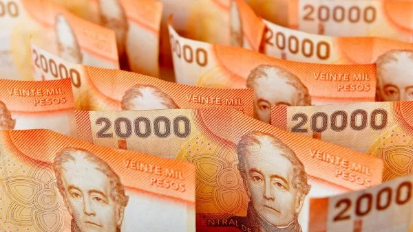 Billetes de 20 mil pesos. Foto referencial de los pagos del Subsidio Empleo Joven (SEJ)