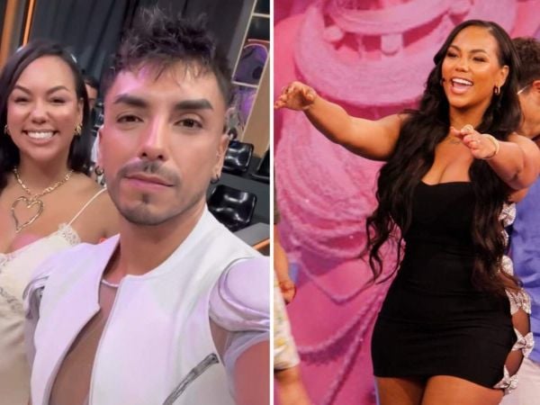 Betsy Camino junto a su bailarín de Fiebre de Baile