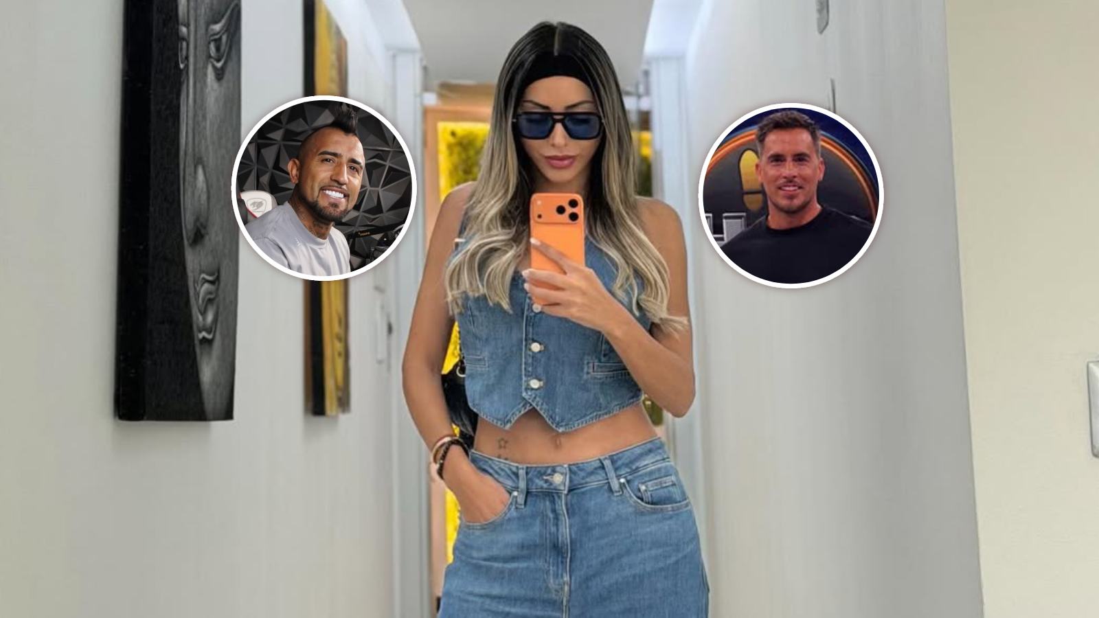 Arturo Vidal, Marité Matus y Camilo Huerta