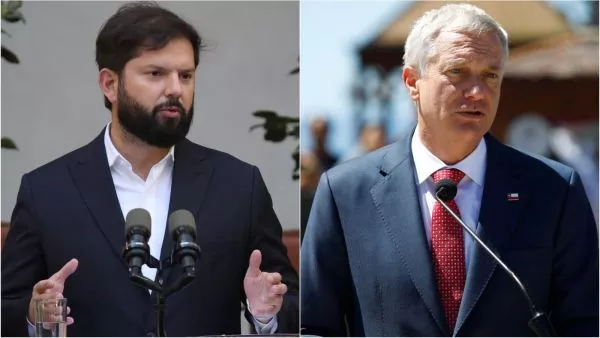 José Antonio Kast y Gabriel Boric tras reunión.