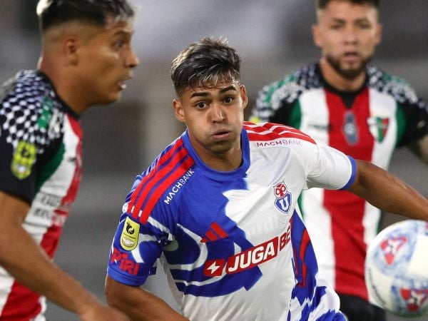 Fabián Hormazábal jugando ante Palestino