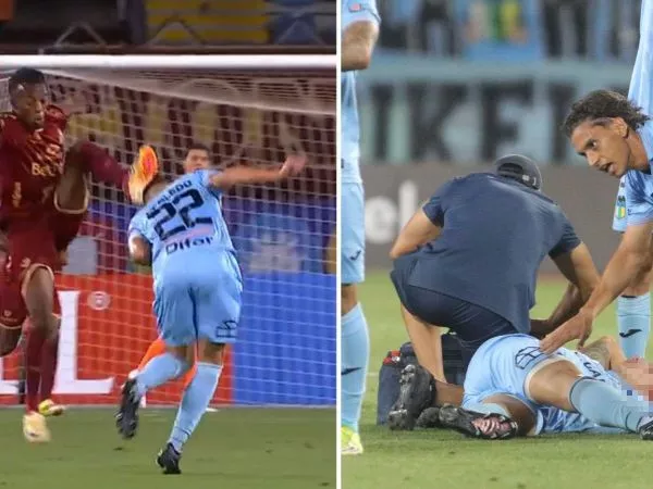 Patada de Kelvin Flores a Alan Robledo