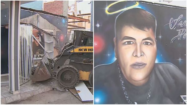 Retiran narco mausoleo en Maipú.