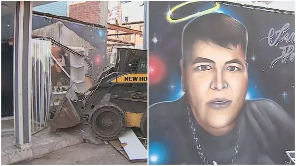 Retiran narco mausoleo en Maipú.