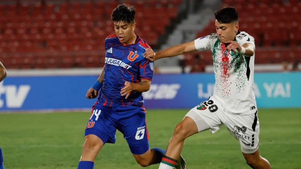 Fabián Hormazábal jugando ante Palestino