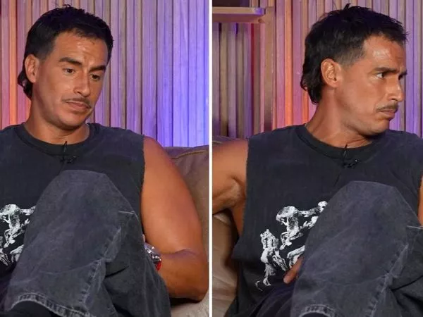 Camilo Huerta siendo entrevistado por Pamela Díaz