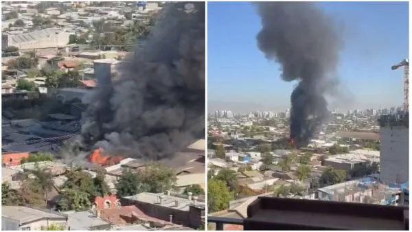 Incendio en Santiago.