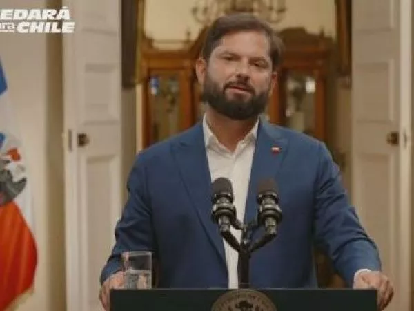 Boric en última cadena nacional