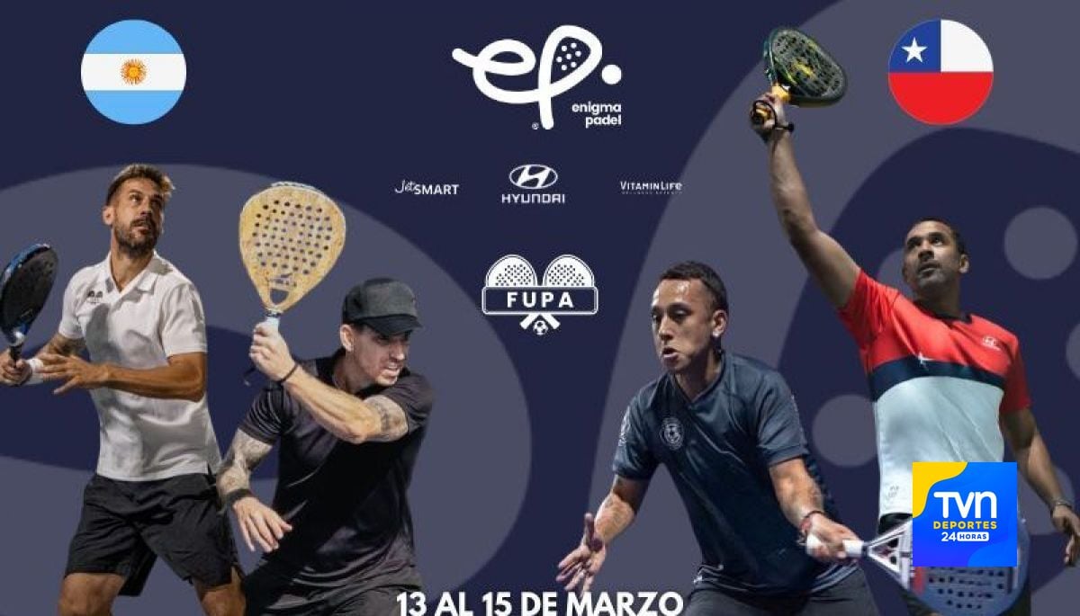 Con leyendas del fútbol como protagonistas: llega el esperado clásico Chile vs. Argentina en Enigma Pádel
