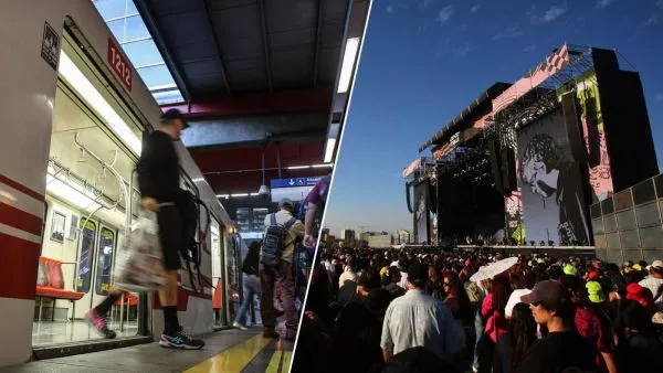 Transporte público en Lollapalooza