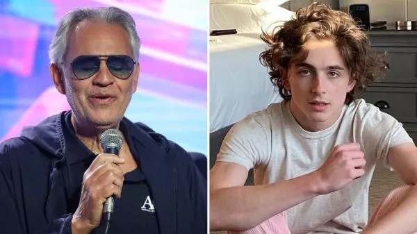 Andrea Bocelli y Timothée Chalamet