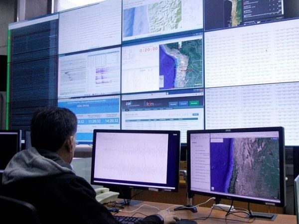 Fuerte temblor se registra en la zona norte y centro de Chile