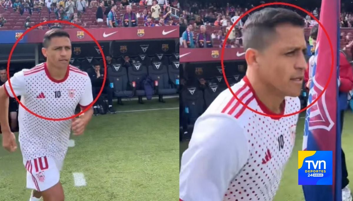 Alexis Sánchez salió a la cancha del Camp Nou y así reaccionaron los hinchas del Barcelona
