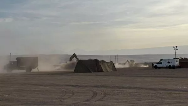 Plan Escudo Fronterizo: las imágenes de las maquinarias iniciando trabajos en el norte