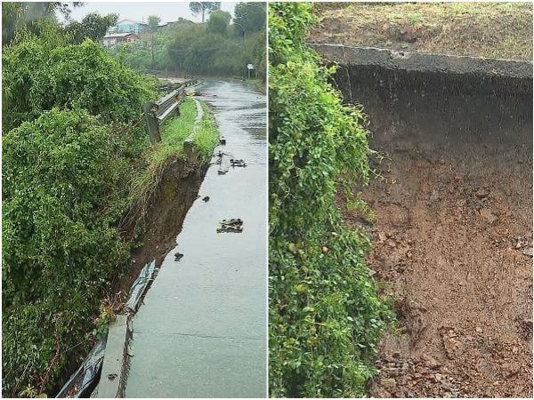 Socavón en Talcahuano.