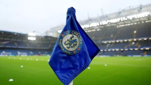 Banderín con el escudo del Chelsea