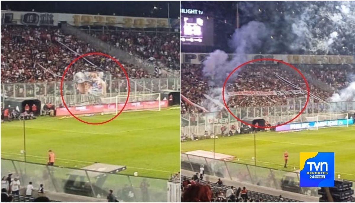 "Detrás del arco norte": El lienzo que apareció en partido de Colo Colo y seguro nadie se lo esperaba