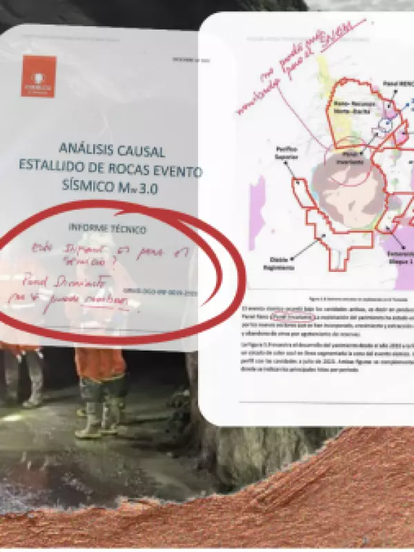 “Panel Invariante no se puede nombrar”: las omisiones clave de Codelco tras fatal derrumbe en El Teniente