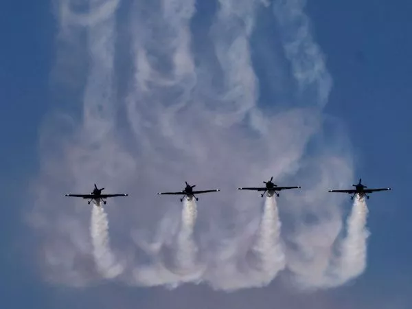 Fidae. Presentación de Los Halcones de la Fuerza Aérea de Chile