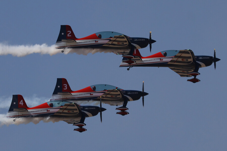 Fidae 2024, Presentacion de Los Halcones de la Fuerza Aerea de Chile