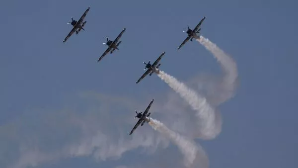Fidae. Presentación de Los Halcones de la Fuerza Aérea de Chile