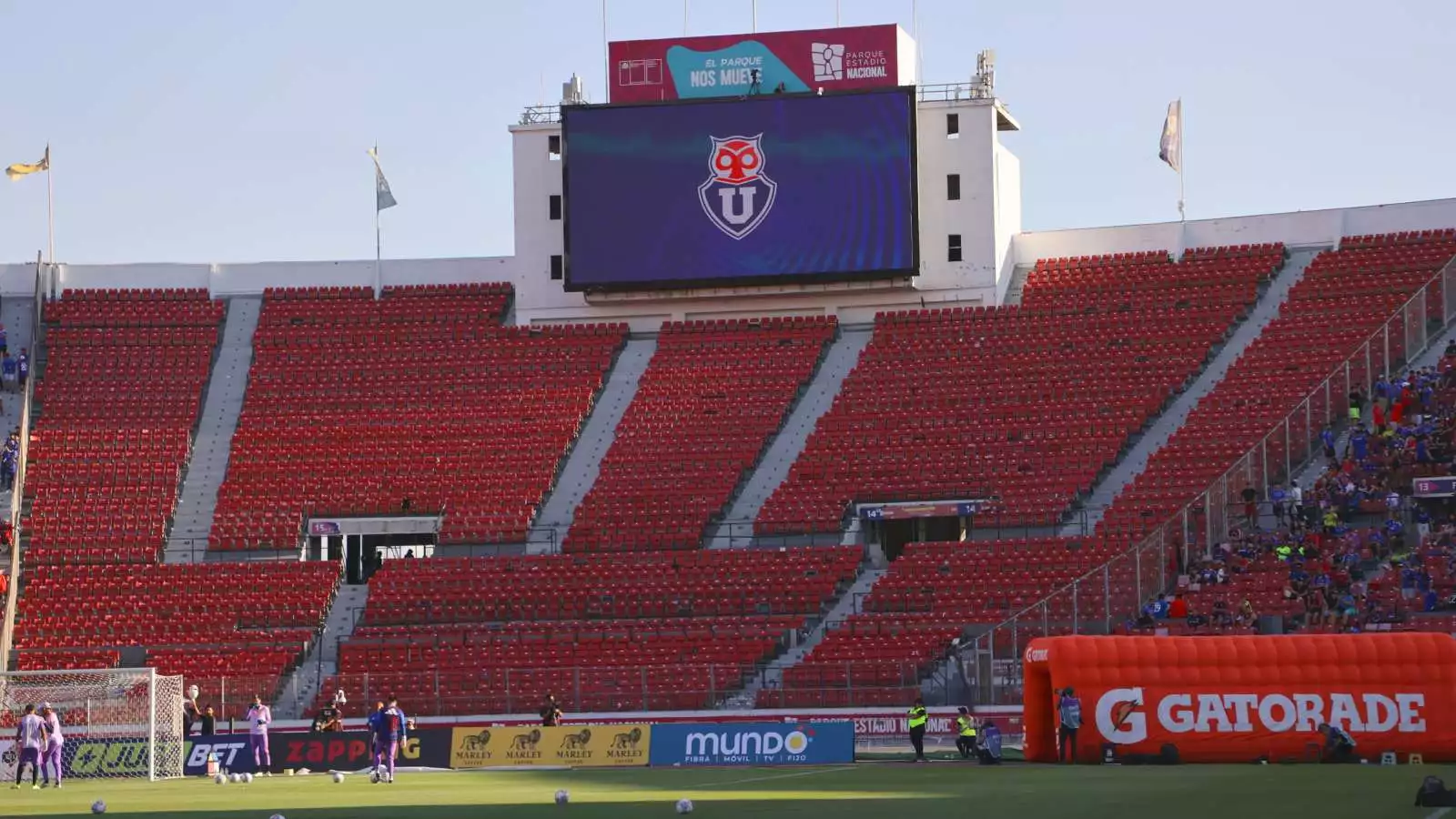 Estadio Nacional previo al partido de la Universidad de Chile ante Audax Italiano